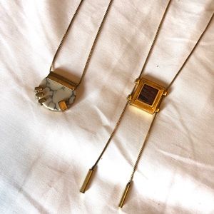 Set of 2 madewell pendant necklaces